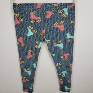 LuLaRoe Buttery Soft Roller Skate Leggings -  Tall & Curvy
